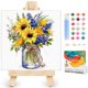 thumbnail image 1 of Kit de Pintura por Números Yezavesu 25 cm Girasol Enmarcado, 1 of 9