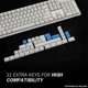 thumbnail image 5 of Set de keycaps HK GAMING para teclado mecánico, 5 of 9
