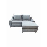 Sc Decohome - Sofá Modular Nápoles Felpa Gris