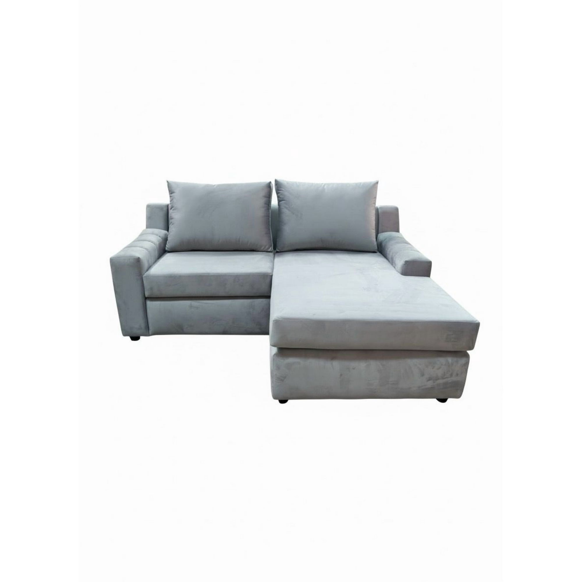 Sc Decohome - Sofá Modular Nápoles Felpa Gris