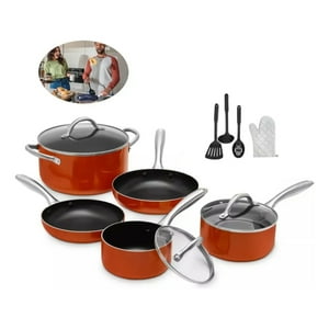 Movi - Batería De Cocina 11 Piezas, Para Todo Tipo De Cocinas, Inducción, Eléctrica Y Gas