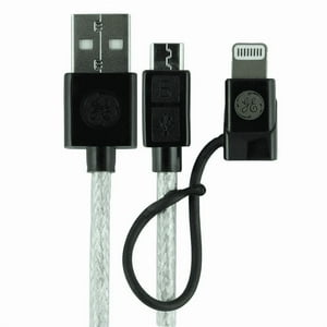General Electric - Cable 2 En 1 Micro Usb Con Adaptador Lightning 1,80 M