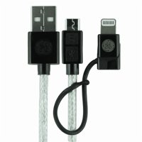 General Electric - Cable 2 En 1 Micro Usb Con Adaptador Lightning 1 80 M