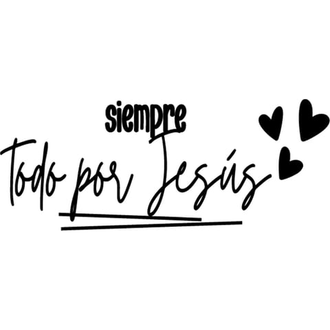Rienda Libre - Sticker Siempre Todo Por Jesús Fé Dios Auto Camioneta