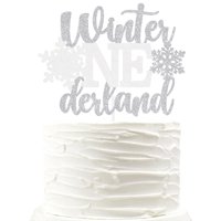 Domoo Of Dreams - Decoración Para Tartas Con Diseño De Copo De Nieve Para El Primer Cumpleaños De Onederland, Color Pl