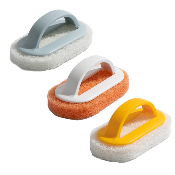 3 esponjas de cocina, cepillos para fregar bañeras y piscinas, resistentes y duraderos, para lavar platos.
