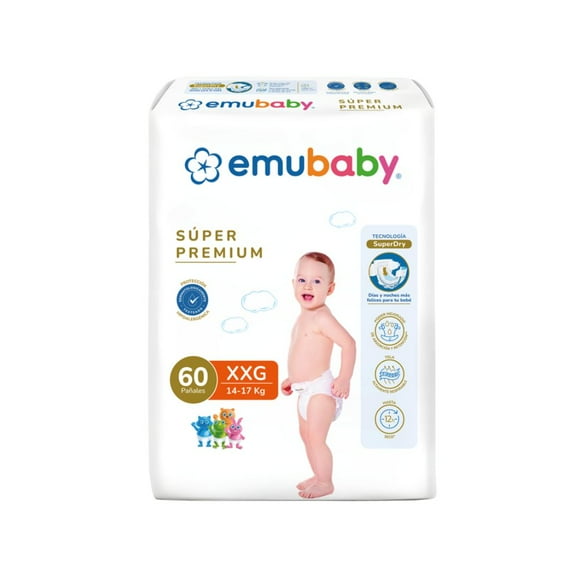 Pañales Emubaby Súper Premium XXG