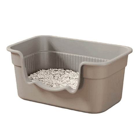 Genérico - Arenero Grande 50Cm Bandeja Sanitaria De Gatos Con Pala Gris