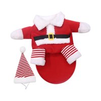 Magideal - Traje Navideño Para Mascotas, Lindos Disfraces Navideños De Papá Noel Para Perros Y Gatos Con Gorro De Papá Noel, Ropa Navideña Para Mascotas Para , Xs