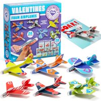 Tarjetas De Regalo Para El Día De San Valentín Joyin, Paquete De 28 Con Aviones De Espuma