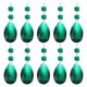 thumbnail image 1 of Uxcell Colgantes de Cristal en Forma de Lágrima para Candelabro, Paquete de 10, Longitud de 85mm, Prismas de Candelabro de 38mm, Verde Oscuro, 1 of 7