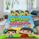 thumbnail image 2 of Fondo de Omar y Hana Conjunto de sábanas temático, trío de piezas, cómodo y amigable con la piel, diseño único, regalo de decoración para el hogar para familiares, amigos y fans,135cm *200cm, 2 of 6