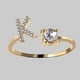 thumbnail image 2 of 26-Letter Gold Rings with Zircon and Rhinestone Adjustable Sturdiness - Perfect Gift for Women, 2 of 5