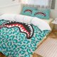 thumbnail image 1 of Blue White Bape Shake Camo Comforter Set Soft 3 Pcs Twin Bedding Sets Thicken for All Season, 1 of 5