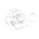 thumbnail image 2 of 20 piezas redondas rebordeando aro aretes gancho conectores diy hallazgos plata blanco, 2 of 3