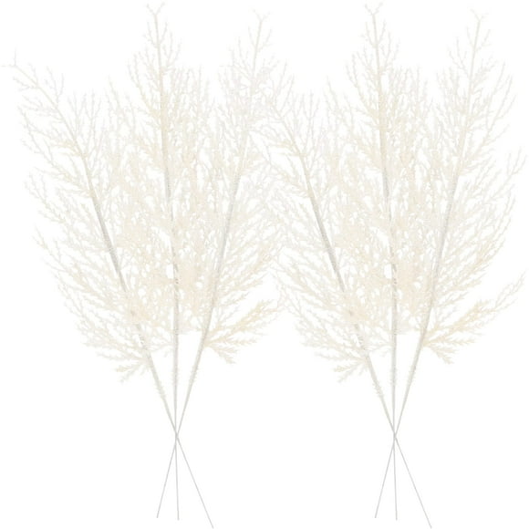 Adornos para árbol de Navidad Sea Team, ramita de pino con purpurina, 35,6 cm