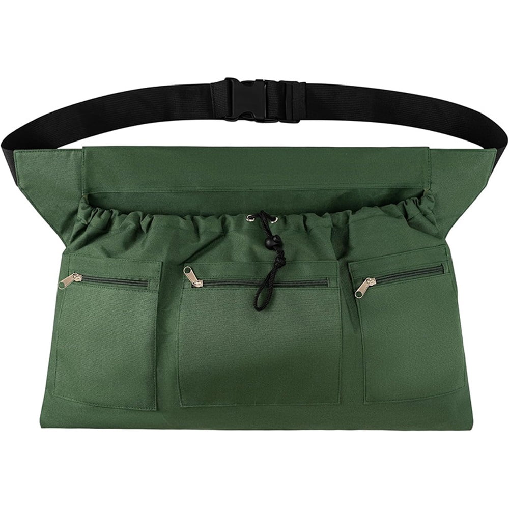 Xusx111 - Deldelal De Jardinería, Deldelales De Jardín Con Bolsillos Y Bolsa De Cordón, Bolsa De Delantal De Recolección De Cosecha De Almacenamiento De Frutas Para Mujeres Y Hombres