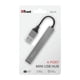 thumbnail image 2 of Hub Usb Mini De 4 Puertos En Aluminio Trust Halyx, 2 of 4