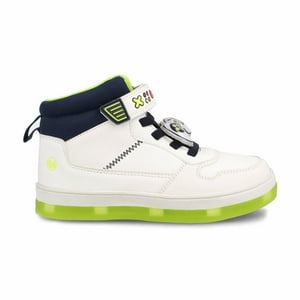 Zapatilla Niño Bubblegummers Nate Blanco - Azul Marino