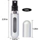thumbnail image 2 of piezas Potátil Mini Recargable Perfume Atomizador Botella, 5ml Perfume Atomizador Botellas, Recargable Perfume Spray, Potátil Travel Perfume Botella, Estuche De Bomba De Aroma, 2 of 7
