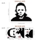 thumbnail image 1 of 1pc Michael Myers Halloween Decals - Funny Living Room Sticker for Car and Home - Vinyl Art Decor for Door and Mirror, 1 of 4