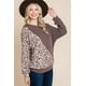 thumbnail image 2 of Top Casual Modal Con Mangas 3 4 Y Mangas Dolman De Canalé Liso, 2 of 5
