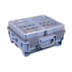 thumbnail image 3 of Caja de almacenamiento de señuelos, estuche de transporte de señuelos, resistente, con hebillas dobles, contenedor de herramientas de pesca, organizad Azul, 3 of 5