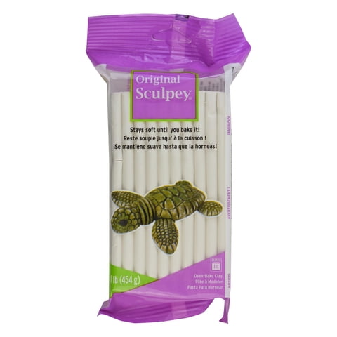 Arcilla De Polímero Para Hornear Sculpey, Original, Blanca, 454 G, No Tóxica