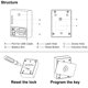 thumbnail image 4 of Cerradura electrónica RFID para gabinete WOOCH, USB, DIY, 4 of 8