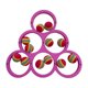 thumbnail image 3 of Juego De Lanzamiento De Piscina Con 12 Bolas, Juguetes Para Deportes Acuáticos, Fiestas, Entretenimiento Acuático, Color Rosa Rojo, 3 of 5