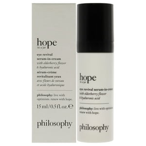 Philosophy - Suero En Crema Hope In A Jar Para Revitalizar Los Ojos De Para Unisex - 0,5 Oz De Suero