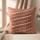 thumbnail image 4 of Pack 2 Cojines Chenille con Flecos 45x45 cm Boho Decorativos - Rodas Terracota, 4 of 8