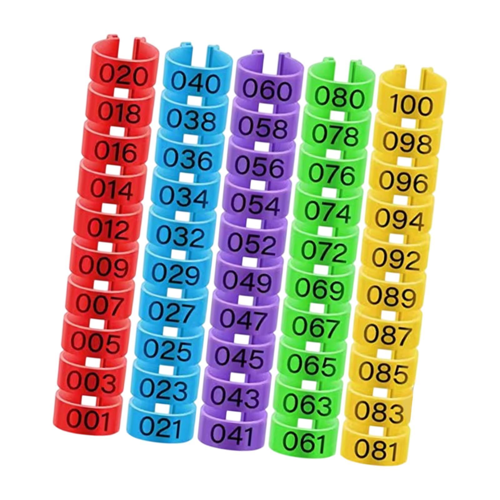 100 Bandas Para Patas De Aves De Corral Con Clip Para Pollos, Patos Y Gansos (talla M)