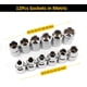 thumbnail image 3 of El kit de 13 llaves de tubo incluye 1 destornillador con mango en T y 12 dados. Herramientas mecánicas para reparación de automóviles y hogar. Juego de llaves de tubo métricas de 1/2" con mango en T., 3 of 7