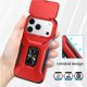 thumbnail image 3 of Funda Armada para iPhone 17 Pro con Tapa Deslizante y Soporte Magnético Giratorio Rojo, 3 of 5