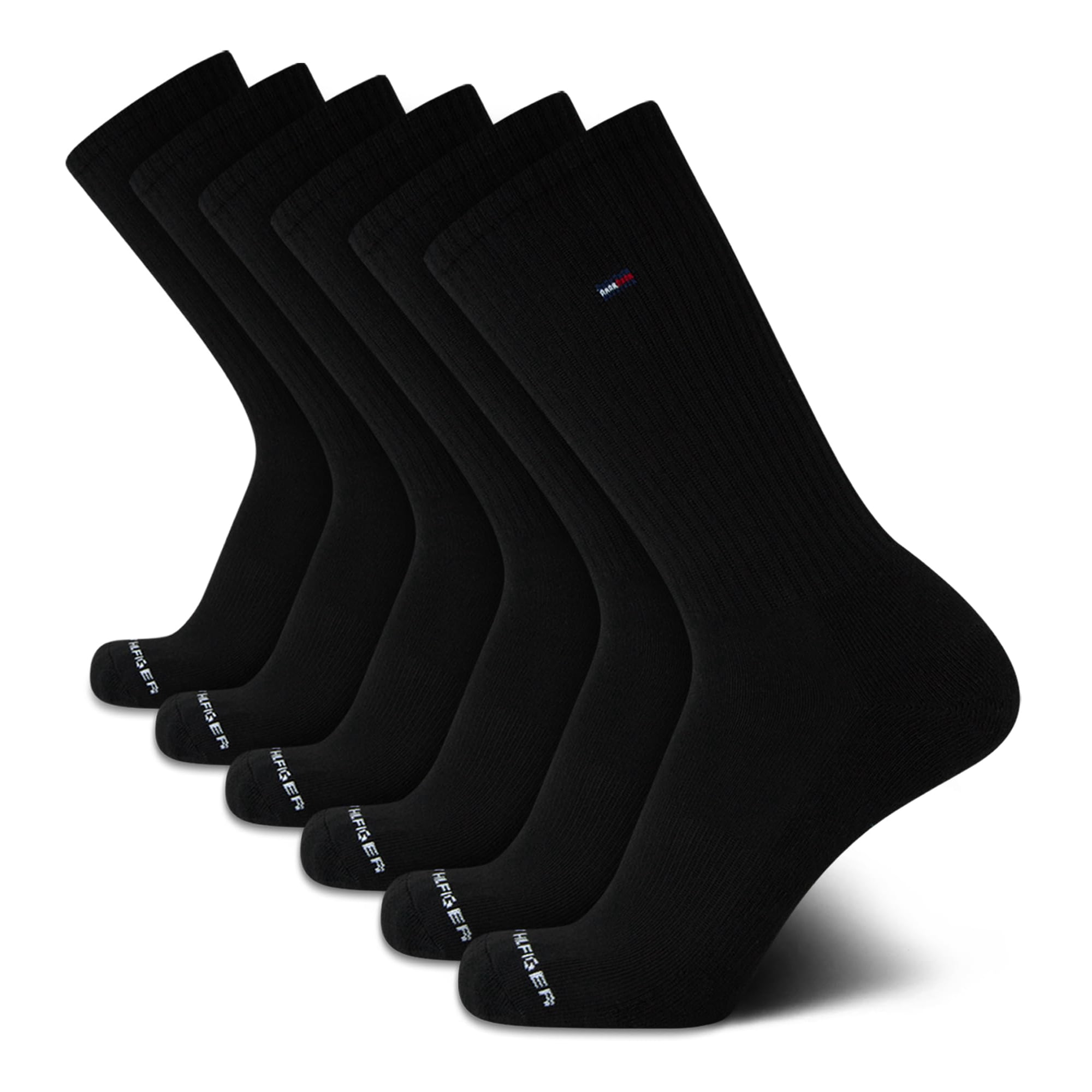 Calcetines Redondos Tommy Hilfiger Performance, Acolchados, Paquete De 6, Para Hombre