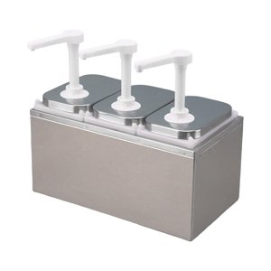 Magideal - Bomba Dispensadora De De 2,5 L, Bomba Dispensadora De Condimentos, Jarabes, Salsas, Contenedor De Almacenamiento, Salsas, Bomba De Condimentos, , Tres Cabezas