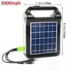 thumbnail image 3 of 1pc Portable 6V Rechargeable Solar Panel Power Storage Generator System USB Charger With Lamp Lighting Home Solar Energy System Kit, 3 of 5