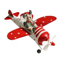 Magideal - Decoración Navideña En Forma De Avión, Figura De Avión, Decoración De Fiesta Navideña, Decoración Colgante De Árbol De Navidad Para Restaurante Estilo C