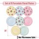 thumbnail image 2 of Platos Brew To A Tea de 20 cm con diseño floral – Pack de 8 en tonos pastel, 2 of 7