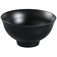 Cuenco Para Arroz Yanco Black Pearl-2, Melamina Negra, 200 Ml, Paquete De 48