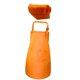 thumbnail image 1 of Delantal Para Ni?os Juego De Gorro De Cocinero Bolsillo Frontal Con Babero Ajustable Para Hacer Manualidades Naranja Para Hornear M, 1 of 5