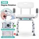 thumbnail image 2 of Silla de ducha PETKABOO giratoria de 360 grados con reposabrazos y respaldo, 2 of 7