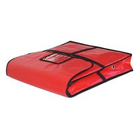 Bothyi - Bolsa De Entrega De Pizza Aislada, Caja De Pizza Con Cierre De Solapa Resistente Para Llevar Comida, 58X58X12Cm Con Orificio