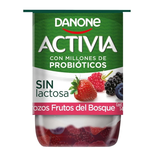 Yoghurt Con Probiótico Sabor Frutos Del Bosque Pote 140 g Activia