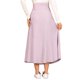 thumbnail image 3 of Falda de Maternidad INSPIRE CHIC con Bolsillos Sobre el Vientre Maxi Cintura Alta Línea A Sólida Elástica para Trabajo Ropa de Oficina Elástica X-Large Rosa, 3 of 6