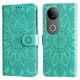 thumbnail image 3 of Funda tipo cartera FOXDOCK para Vivo S20 , diseño girasol en relieve, cuero PU, cierre magnético, soporte y tarjetero, 3 of 5