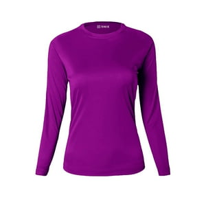 Snix - Polera Dry Fit Manga Larga Femenina Morado Talla Xxl
