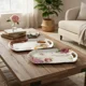thumbnail image 4 of Bandeja Melamina 40cm con Asas Diseño Café y Flores, 4 of 5