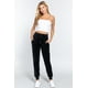 thumbnail image 2 of Pantalones Jogger Largos de Terciopelo con Cintura Elástica, Color Negro, Talla S, 2 of 5